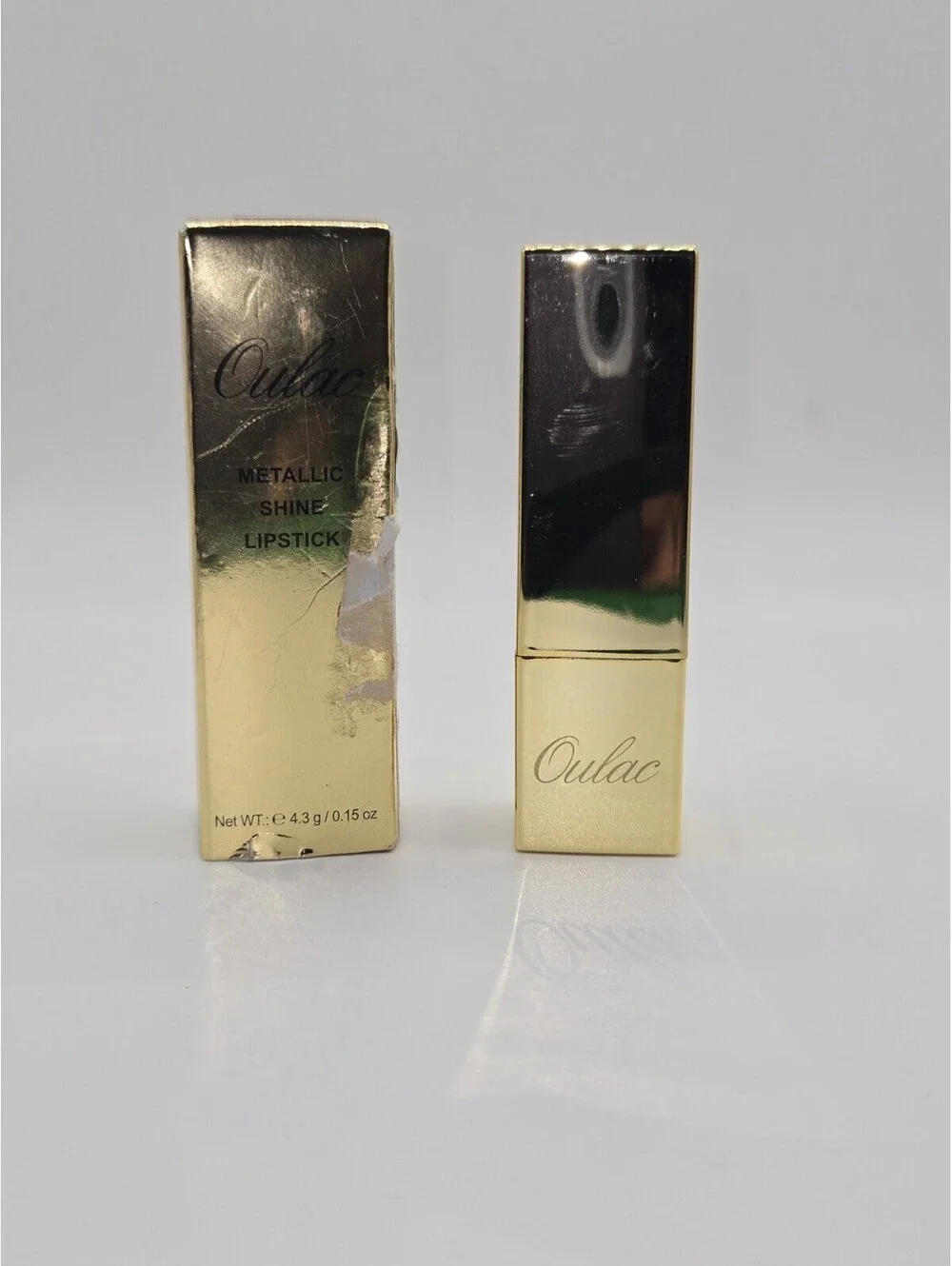 Oulac Metallic Shine Lipstick 09 Guilty Pleasure High Impact Glossy Shine New